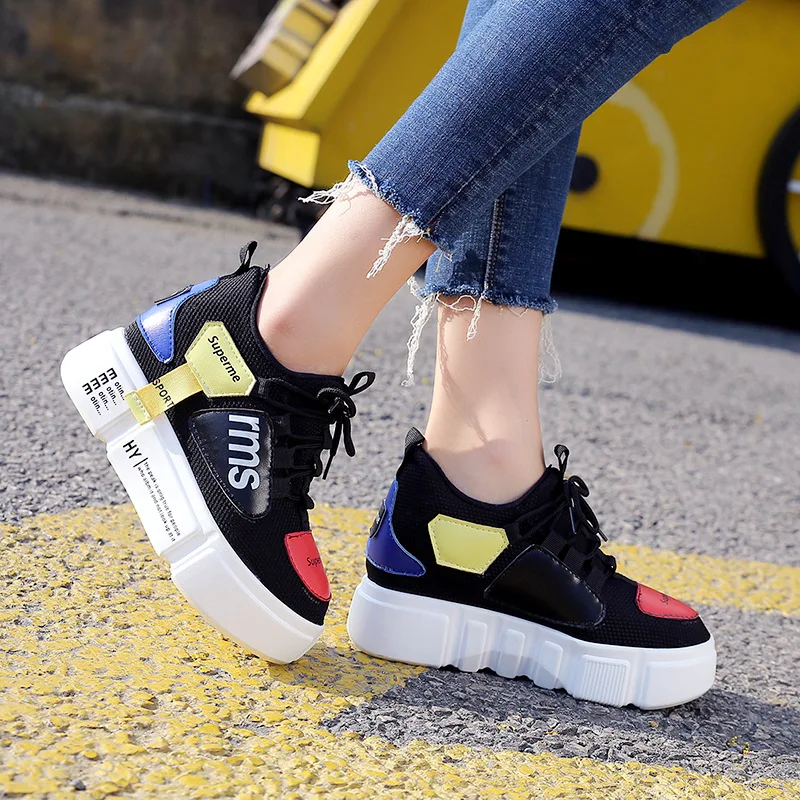 

New High-height White Shoes Casual Shoes