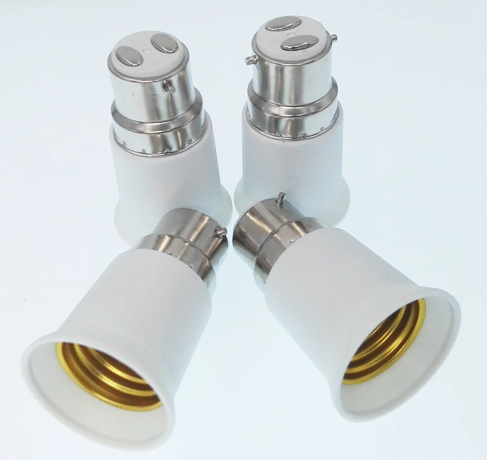 4 шт. адаптер цоколя лампы B22 E27 штыковая крышка от до ES Edison CE Rohs E27Lamp Hold|b22 to e27|edison
