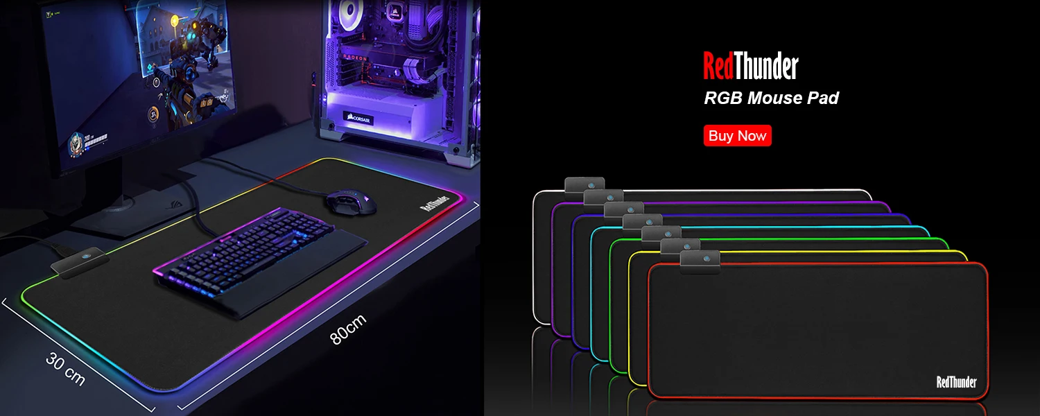 Игровая клавиатура RedThunder K900 RGB, механическая, похожая на русский, испанский, французский, многоязычная, металлический чехол для планшетного компьютера