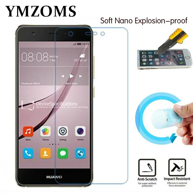 

2X Мягкая Взрывозащищенная нано-защитная пленка, фольга для Huawei Nova Plus Nova, защита экрана, не закаленное стекло