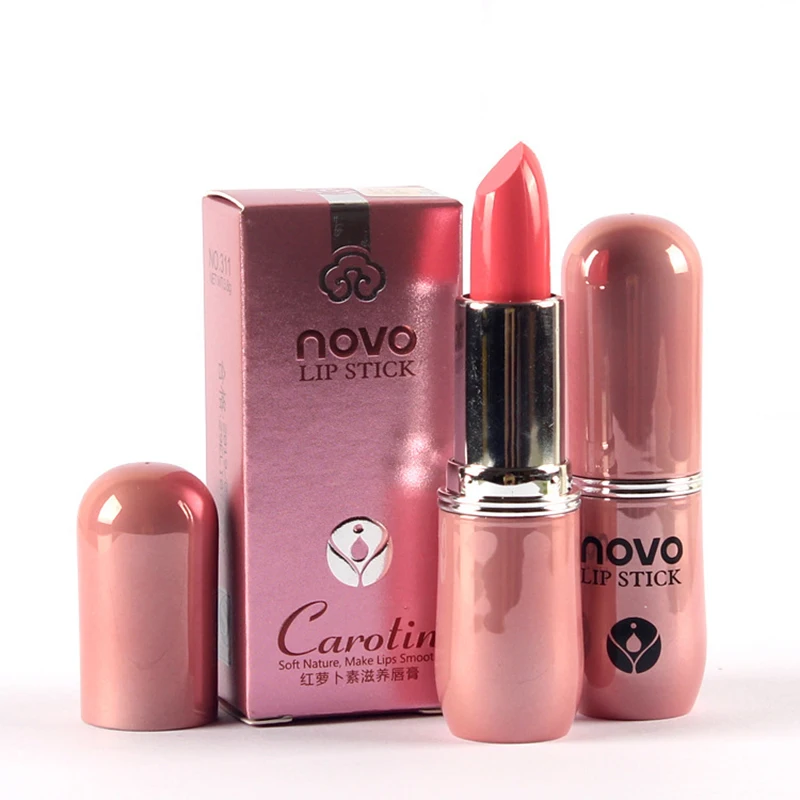 NOVO Brand Cosmetic Hydrating Nutritious Lipstick Pigment Tint Creamy Lip Sticks Waterproof No Wrinkle Student Girl Balm |