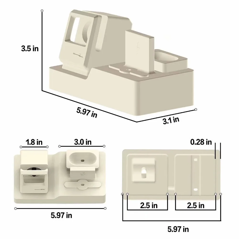 CARPRIE держатель для телефона универсальный Подставка 3 в 1 силикагель Смарт часы