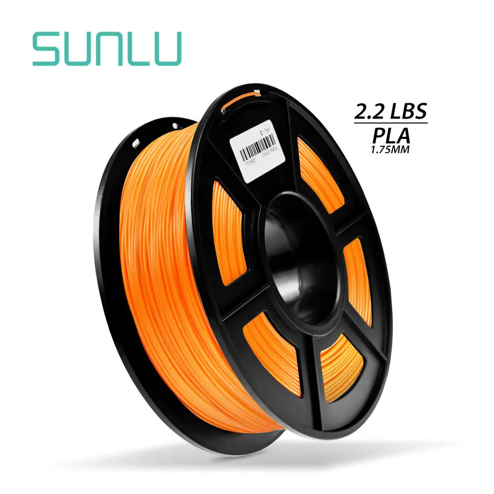 PLA-ORANGE Sunlu 1,75 мм PLA/PLA+ нить для 3d принтера фунтов 1 кг полноцветная для образования технология "сделай сам" коммерческий дизайн - Цвет: PLA-ORANGE