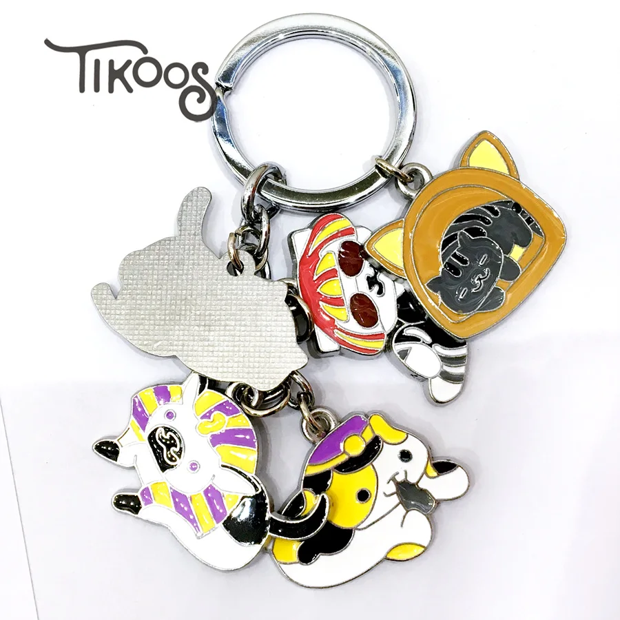 Модная бижутерия брелок с мультяшным рисунком кота для ключей подарок|keychain