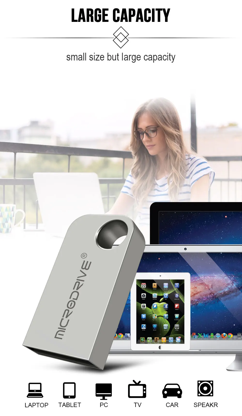 Супер мини USB флеш-накопитель 4 ГБ 8 ГБ 16 ГБ 32 ГБ 64 Гб 128 Гб карта памяти USB ключ с кольцом для ключей Micro Mini USB ручка-диск