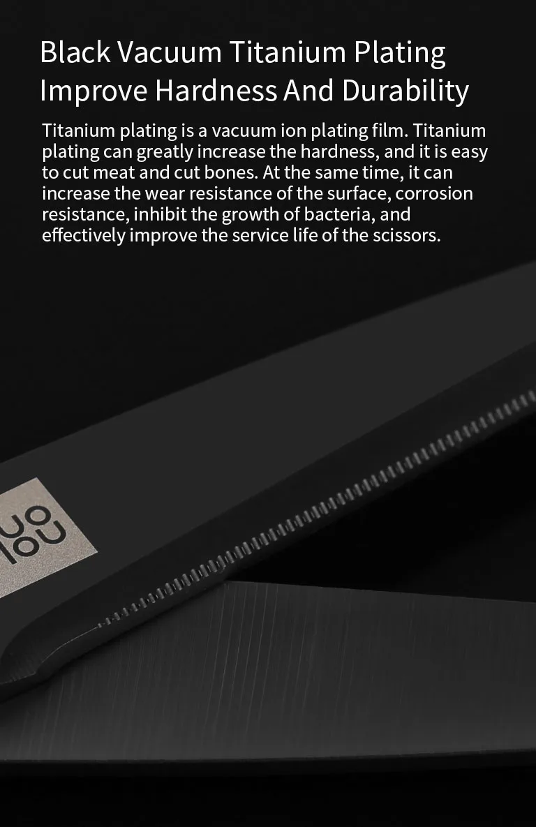 Оригинальные xiaomi mijia huohou ножницы, нож, кухонные ножницы, гибкая Защита от ржавчины для xiaomi, комплект для умного дома