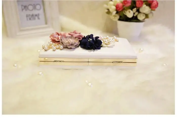 Новинка 2019 женские сумки с цепочкой аппликацией в виде цветов свадебные вечерние