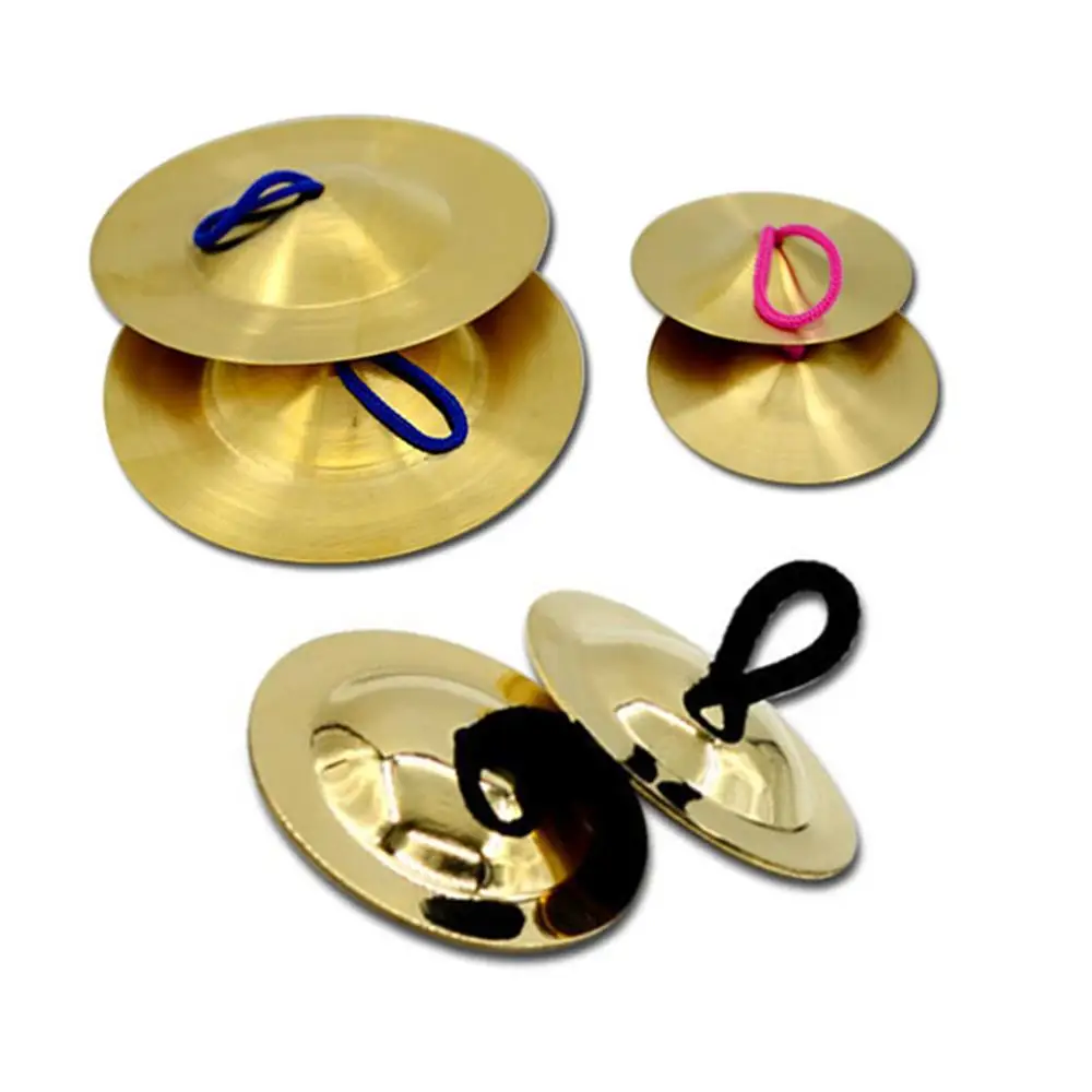 

1Pair Brass Finger Cymbals Musical Percussion Instrument Kids Toy Dancing Props