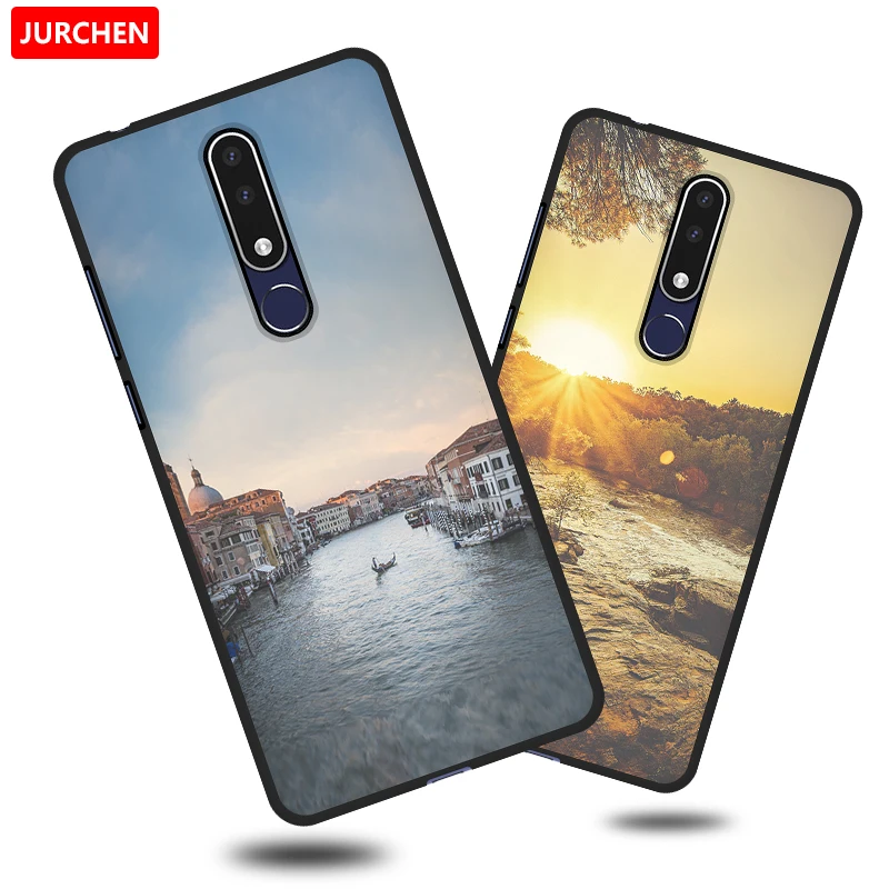 Чехол JURCHEN из мягкого силикона и ТПУ защитный чехол для Nokia 3 1 Plus 2018 на мобильный