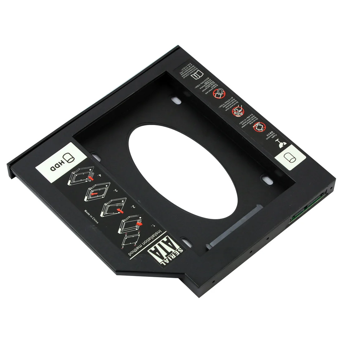 Универсальный 2-й HDD Caddy SATA 3,0 для 2,5 ''12,7 мм/9,5 мм SSD чехол жесткий диск Корпус для ноутбука DVD-ROM CD-ROM Optibay