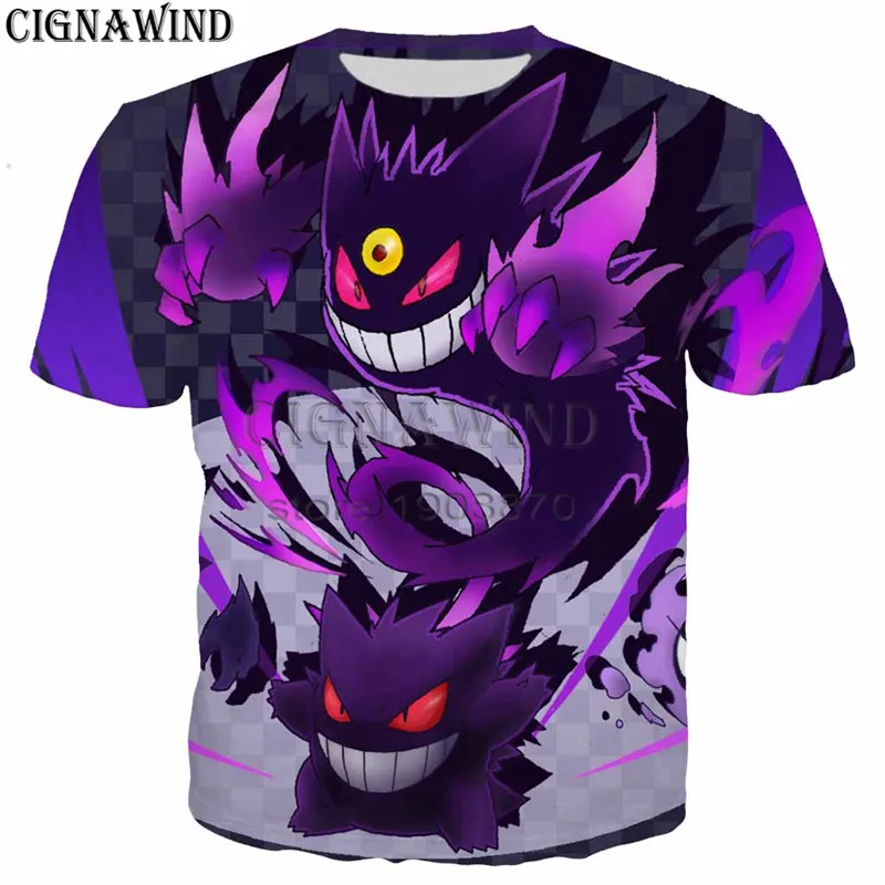 Новое поступление популярные аниме haunter Покемон футболка для мужчин женщин 3d модные принты Прохладный хип хоп Стиль Уличная летн - Цвет: 05