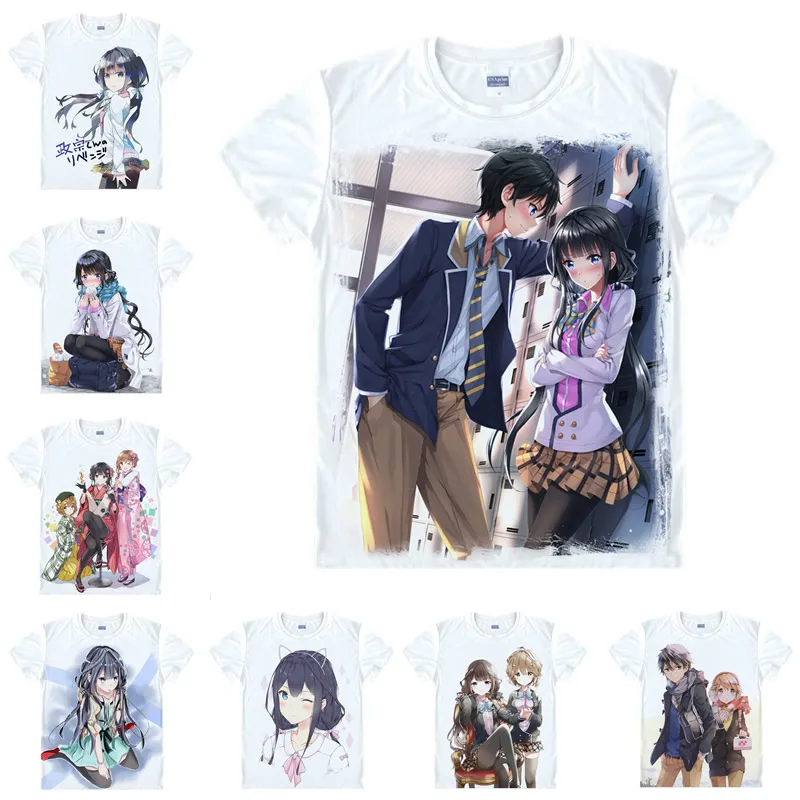 Coolprint японский аниме рубашка Masamune kun футболки с принтом на тему мести