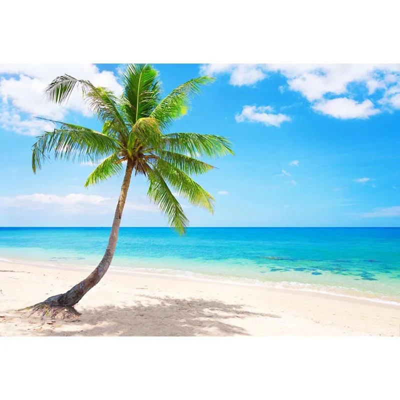 DAWNKNOW Tree Sea Photography Background For Wedding Sand Seaside Photo Shoot Backdrops Children Studio Customize G588 | Электроника