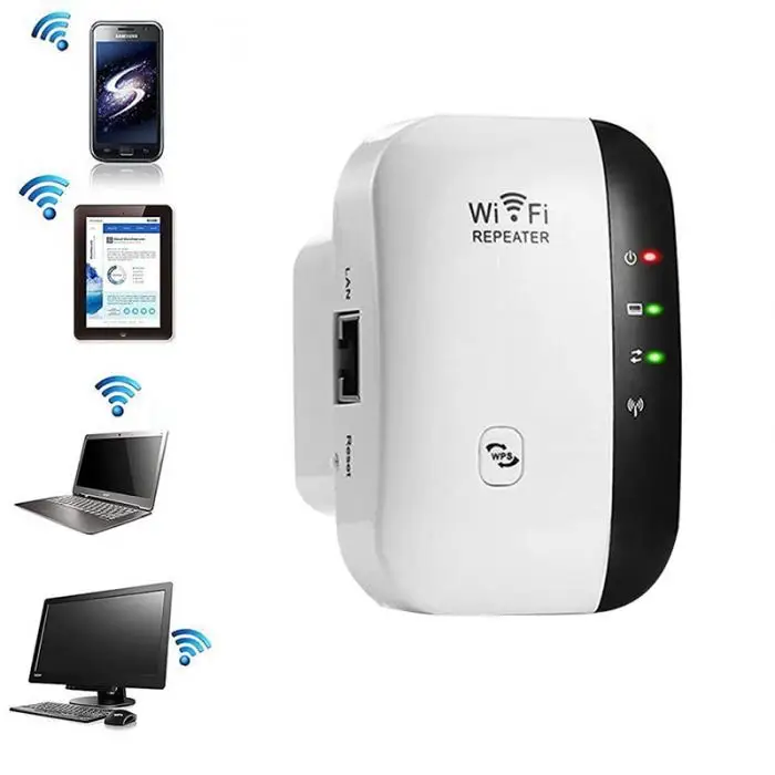 Беспроводной Wi-Fi роутер 2,4 GHzNetwork wifi повторитель 300 Мбит/с расширитель диапазона сигнала расширитель wifi Ap WPS шифрование ЕС вилка