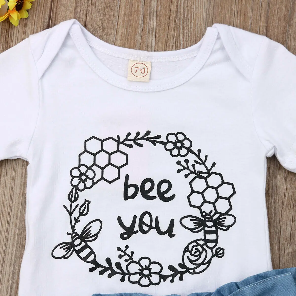 Детская летняя одежда комплект из 2 предметов для новорожденных девочек: топ с