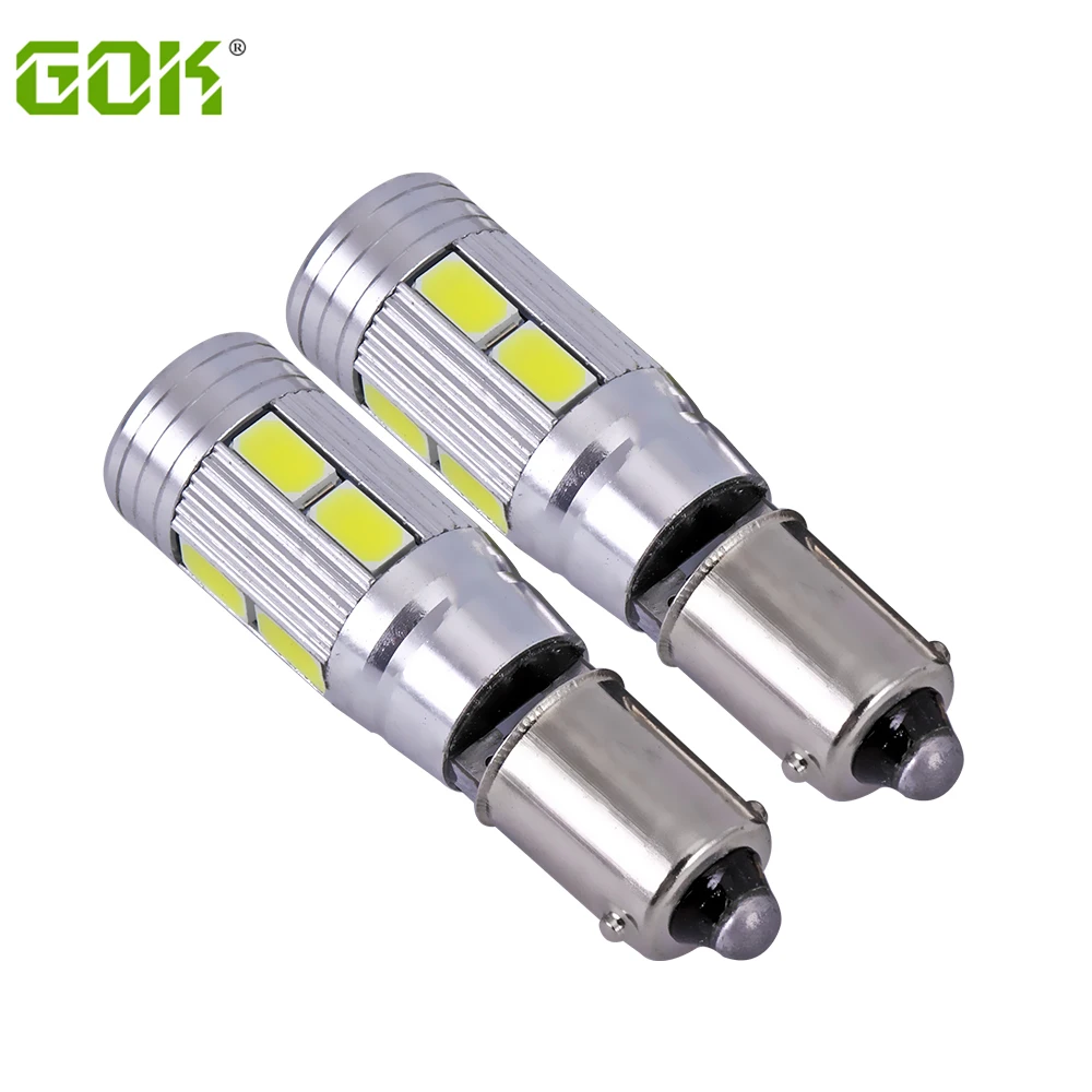 

1 шт./лот, бесплатная доставка, Автомобильные светодиодные лампы BA9S T4W LED W5W Canbus ba9s 10smd 5630 5730, светодиодные лампы без ошибок, Автомобильные свет...