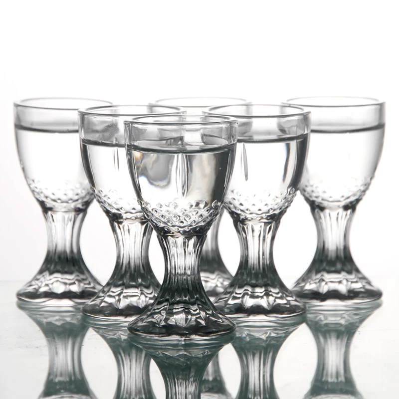 Набор алмазного стекла 6 шт. рюмка короткий стеклянный для водки из китайское