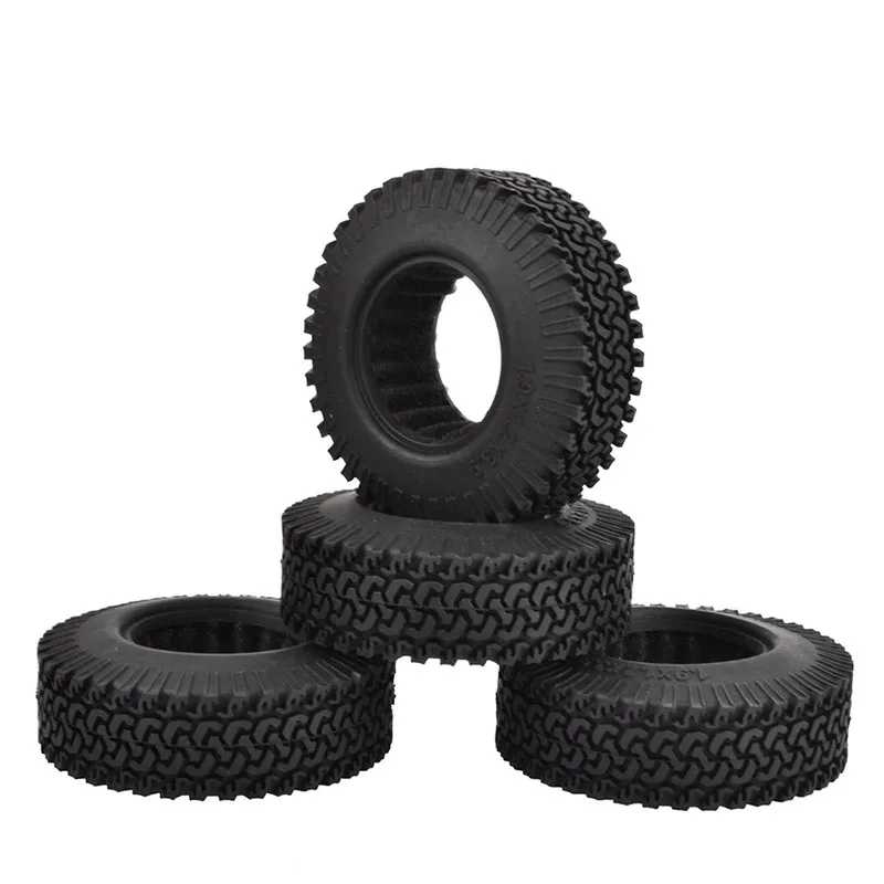 4 шт. RC 1:10 гусеничный Beadlock колеса 1 9 дюйма резиновые шины для колес 98 мм