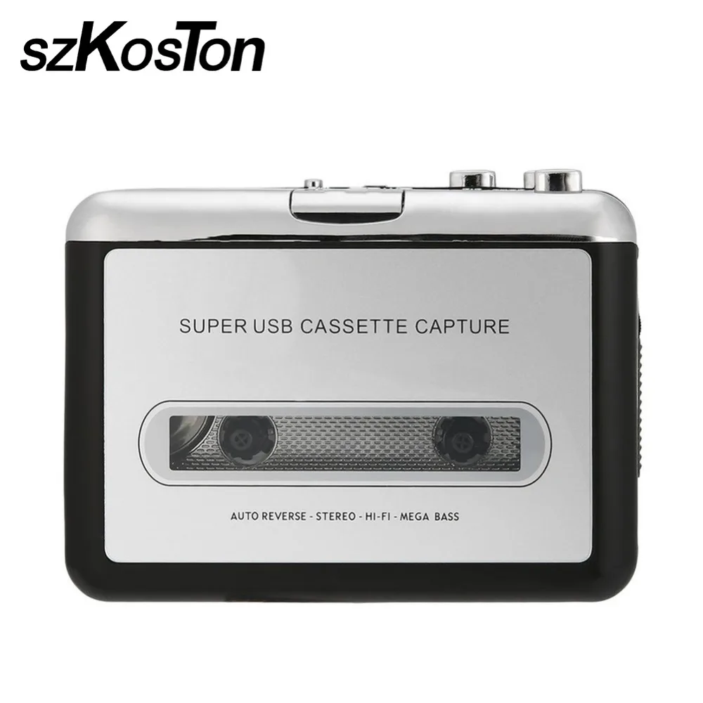 Usb-кассетный плеер MP3 Портативный аудио кассеты плейер Волкман кассеты захвата Регистраторы конвертер цифрового аудио музыкальный плеер