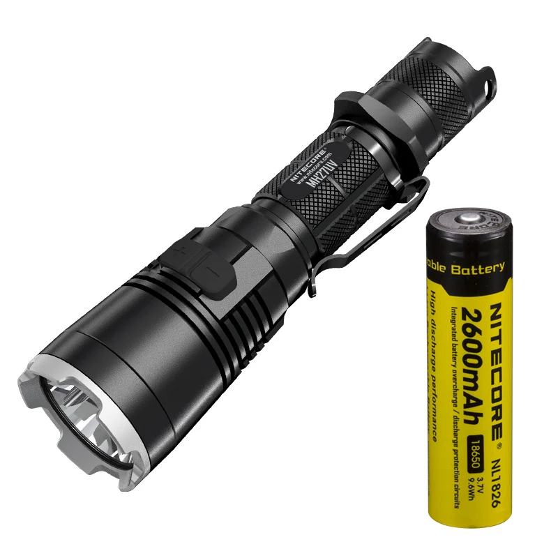 NITECORE MH27UV ультрафиолетовый светильник, перезаряжаемый на длинном расстоянии, наружный светильник с литиевой батареей - Испускаемый цвет: MH27UV x NL1826