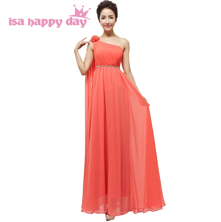 Женское вечернее платье подружки невесты длинное на одно плечо размер для