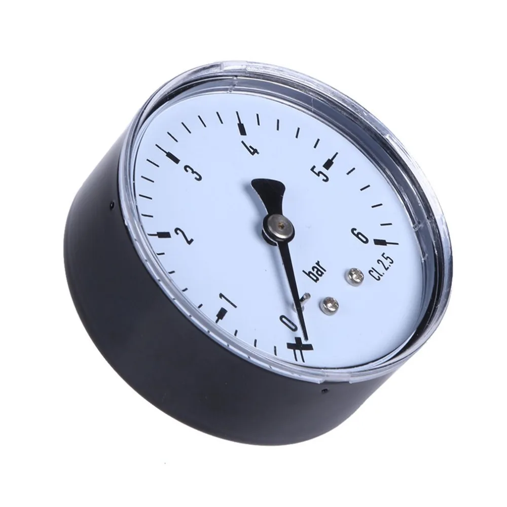 1/4 Inch NPT 6 Bar 80 PSI Round Pressure Gauge Gas liquid Accuratery Hydraulic Manometer Measuring Tool | Инструменты