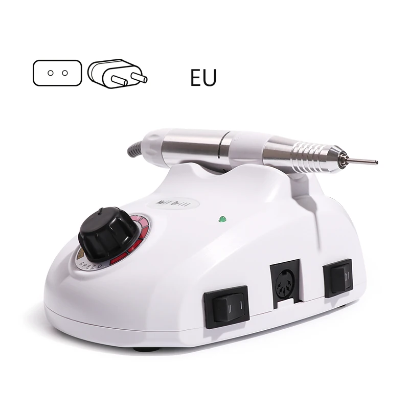 220V EU PLUG 30000 об/мин маникюрный станок, электрические сверла для ногтей, педикюр, инструменты, пилка, мощный фрезерный станок для маникюрных фрез, аксессуары - Цвет: 220V EU PLUG