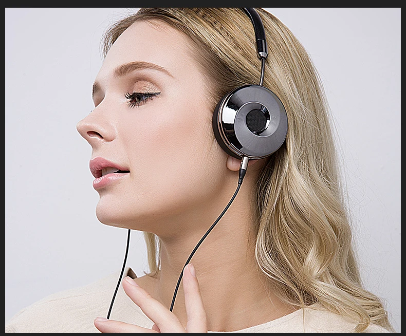 Новая мода Проводная повязка на голову HiFi наушники портативные розовые золотые наушники Fone De Ouvido для mp3-плеера мобильного телефона с сумкой BH870