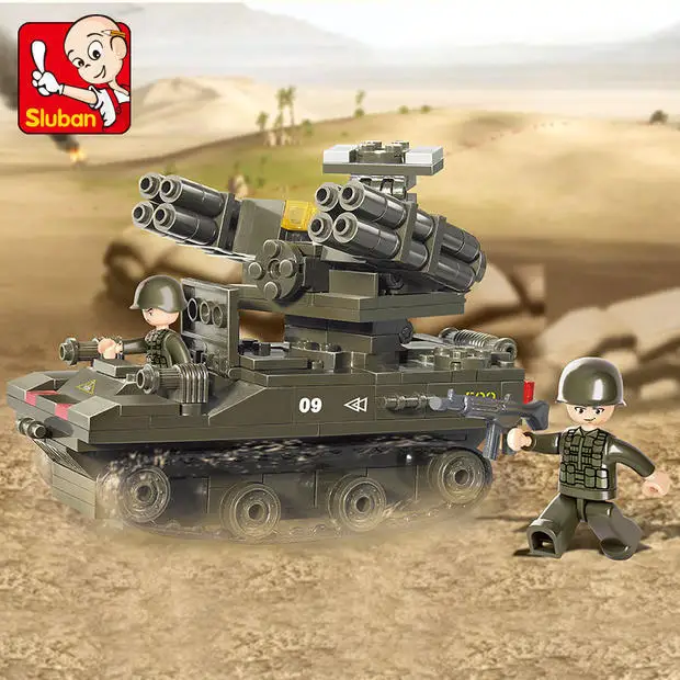 Счастливый маленький Любань танковый корпус зенитных ракетных M38 B0283 сборка