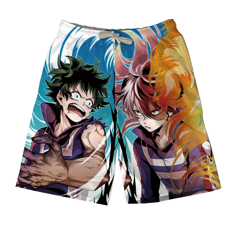 My Hero academic короткие штаны мужские летние шорты OCHACO URARAKA Midoriya Izuku Bakugou Katsuki Todoroki Shoto