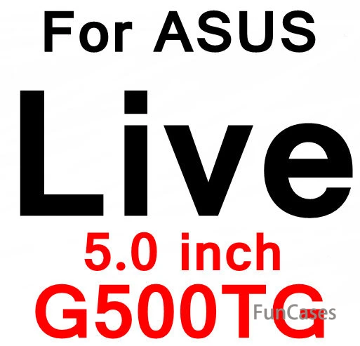For G500TG С уровнем твердости 9 H закаленное Стекло для Asus Zenfone 2 Laser Ze500KL Ze550KL Ze500CL Ze550ML Zenfone 3 MAx Zc550KL 4 5 ZD551KL Live G500TG Стекло Protectiv - Цвет: For G500TG