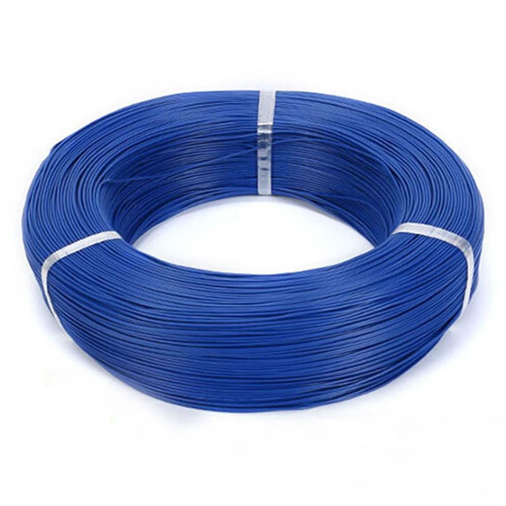 Супер гибкий 5/10 м 26AWG ПВХ изолированный провод электрический кабель светодиодный DIY подключения 10 цветов - Цвет: Синий