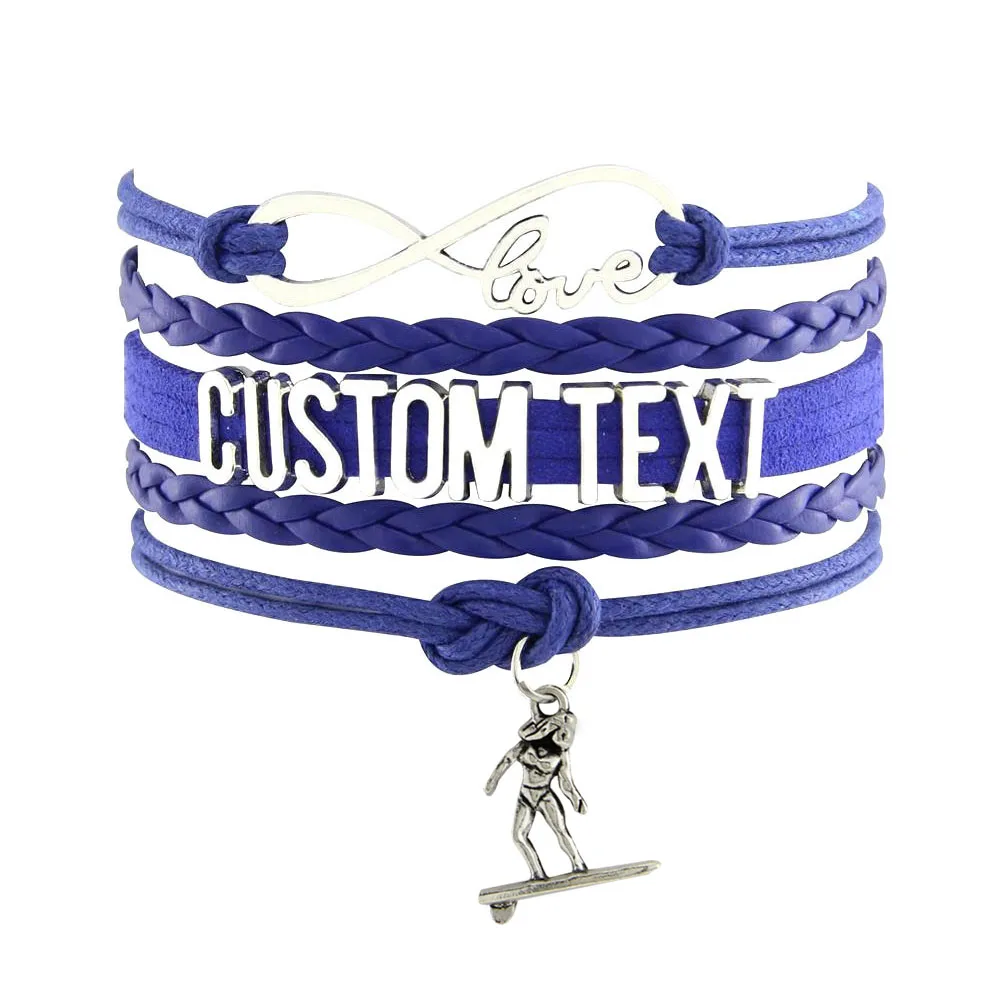 2019 модные ювелирные изделия на заказ тест-скейтборд Мальчик Шарм Браслет Лучшие