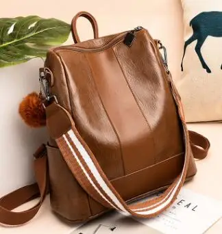 Рюкзак для путешествий из мягкой кожи простой вместительный 2018 | Багаж и сумки