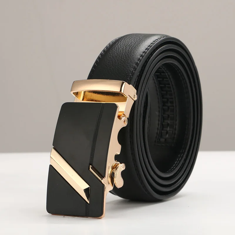 Men Belt -PFS- Hot Men's Genuine Leather Automatic Buckle Business And Leisure #1841050 | Аксессуары для одежды