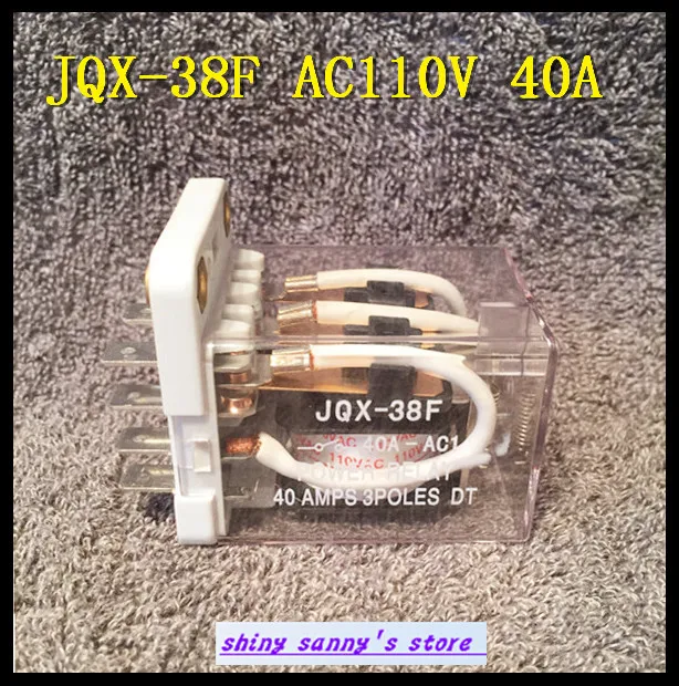 1 шт. JQX-38F AC110V 40A 11 Pin 3PDT катушка реле питания абсолютно новый