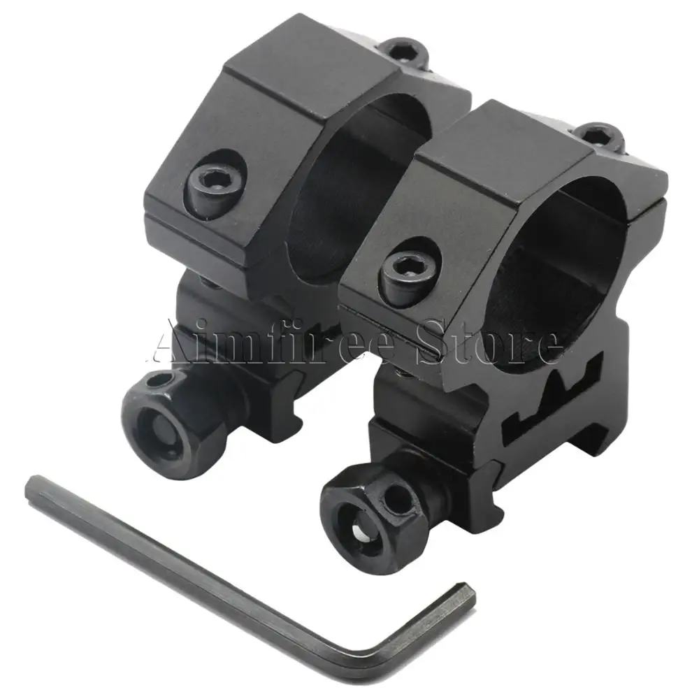 

1 Pair Tactical Rifle Middle Profile 25.4mm Scope Mounts 1 inch Rings Fit 20mm Weaver Picatinny Rail