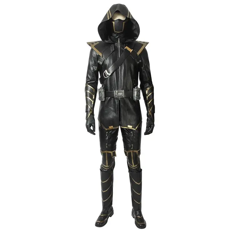 Costume with Shoes Костюм «Мстители 4 эндгейм» Клинтон Бартон соколиный глаз Ронин Косплей куртка маска сапоги Хэллоуин Карнавальный Наряд полный комплект на заказ - Цвет: Costume with Shoes