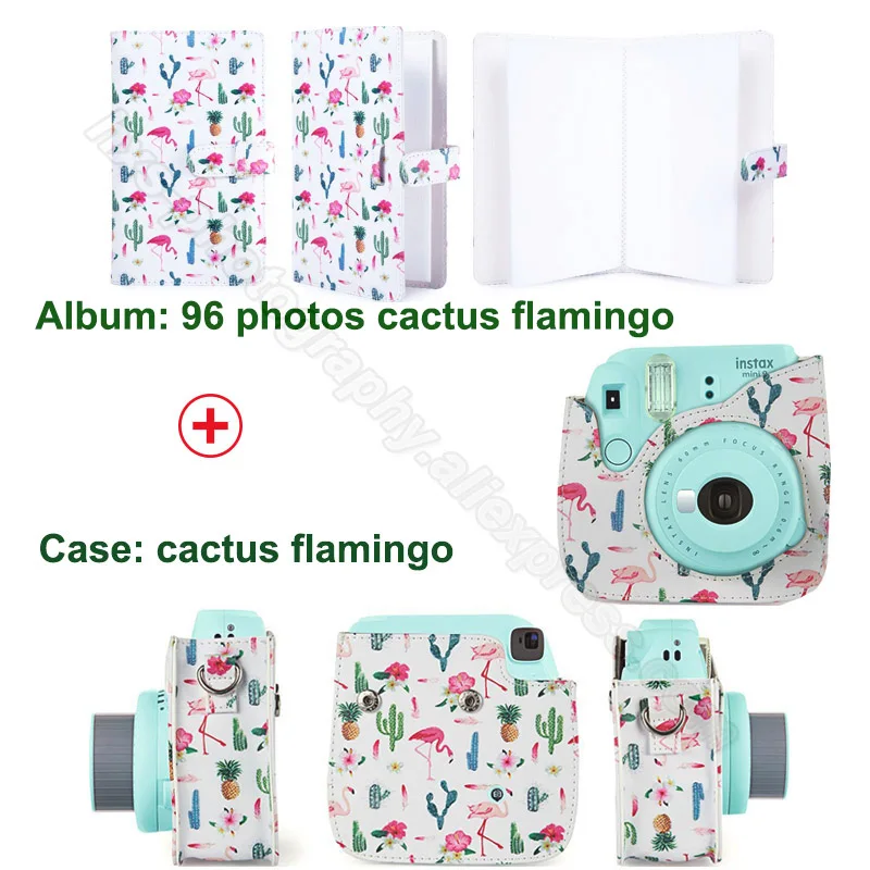 Тот же дизайн альбом и pu кожаный чехол в паре для Fujifilm Instax Mini 9 8 камера, Fujifilm Instax Mini фильмы