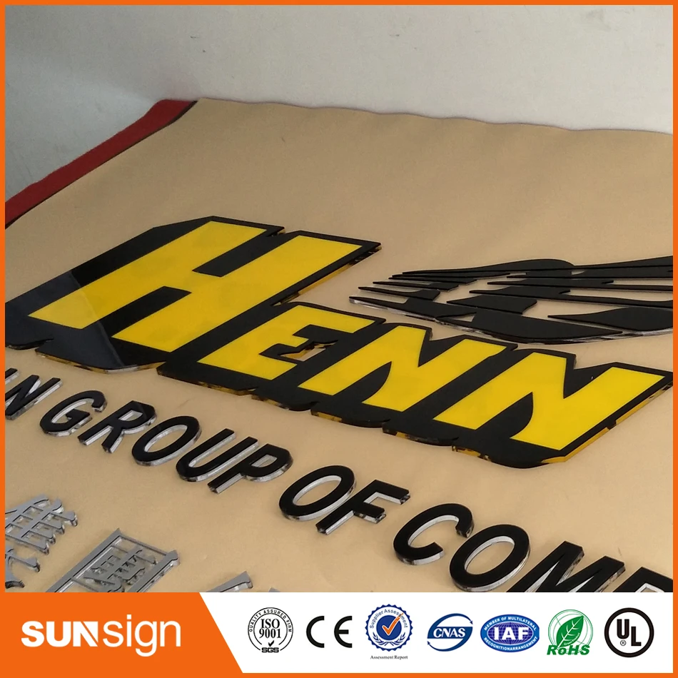 Уличная реклама акриловый светящиеся знаки 3D буквы по индивидуальному заказу|3d