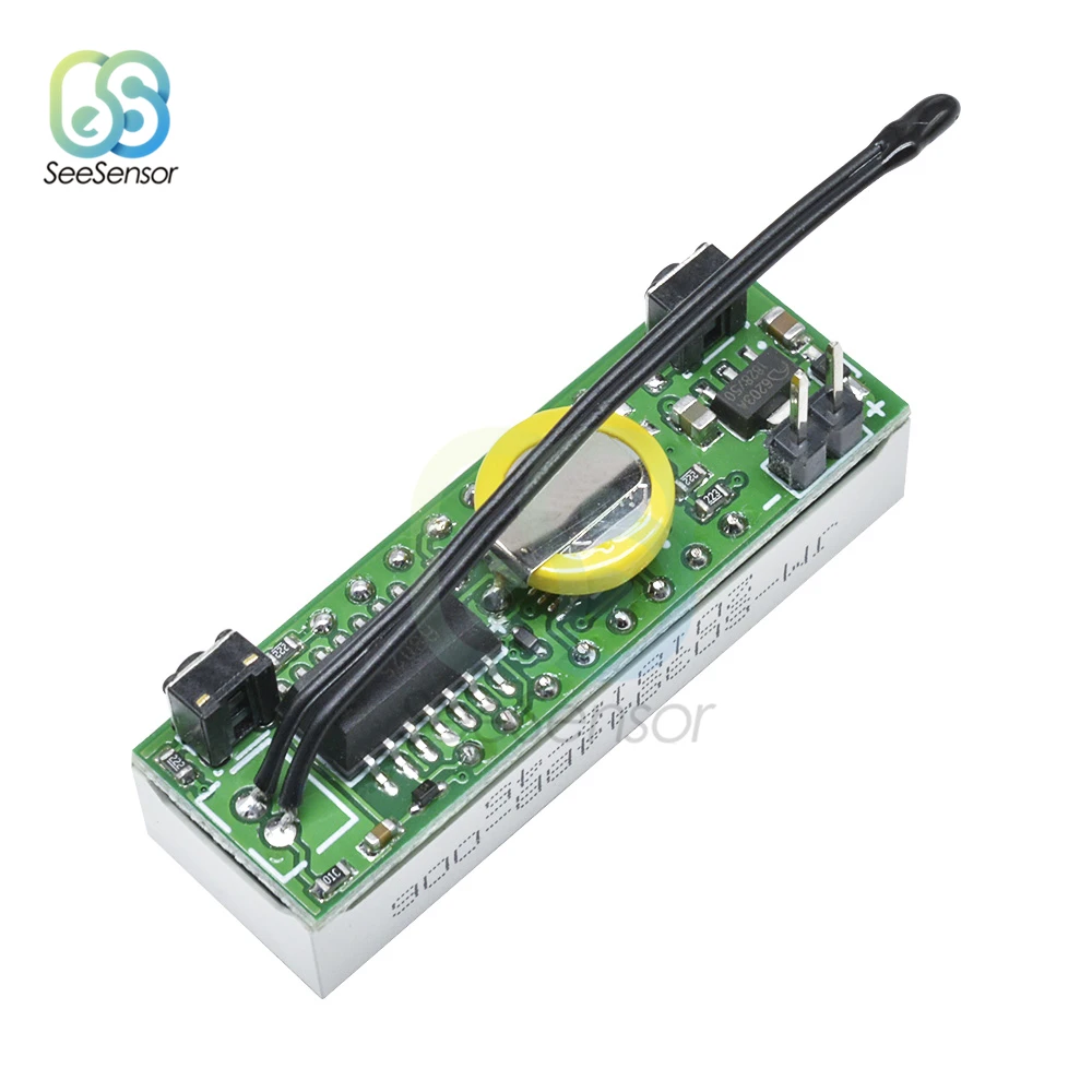 3 In 1 DS3231 LED Digital Clock Temperature Voltage Module Time Thermometer Voltmeter Volt Meter Monitor DC 5V-30V | Дом и сад
