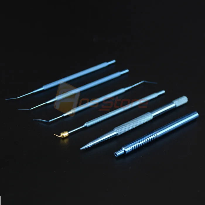 21 шт. интраокулярный набор из титанового сплава хирургические инструменты для