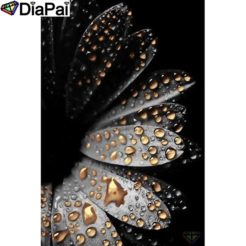 DIAPAI 100% квадратная/круглая дрель 5D DIY Алмазная картина &quotЦветочный пейзаж&quot