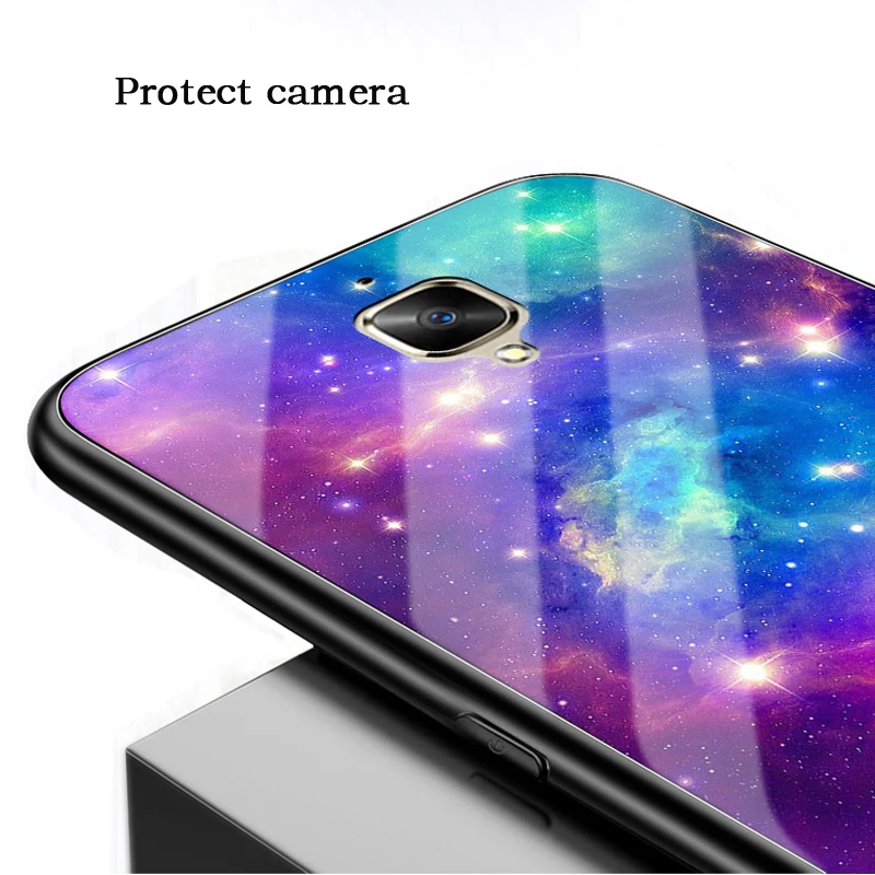Для Oneplus 3t 3 чехол One plus 3T PC Пластиковый стеклянный чехол для телефона черный ТПУ бампер чехол для Oneplus 3 3T One plus 3t 3 1+ 3 Чехол
