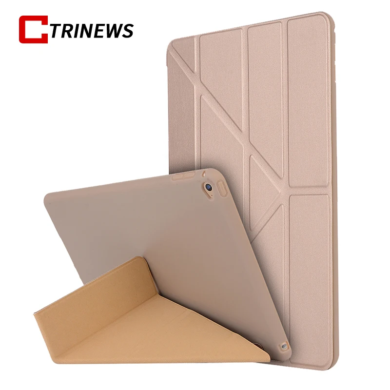 Ctrinews Смарт Tablet чехол для IPad Air 1 Мягкие силиконовые ТПУ Флип PU кожаный Защитный