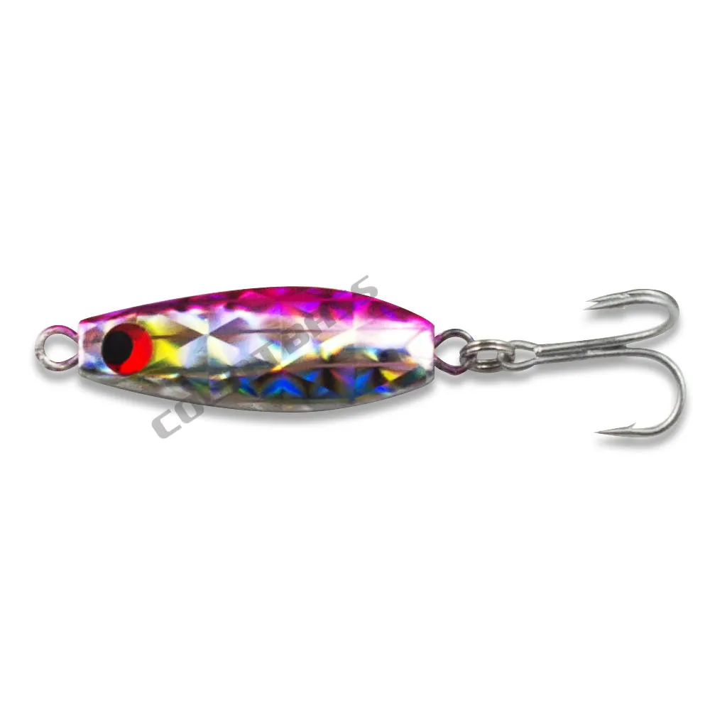 6 шт 7g 1/4oz Countbass мини Рыбалка приспособлений с тройным крючком, микро-дергающаяся приманка, применение металлического свинца бас джиг-приманки
