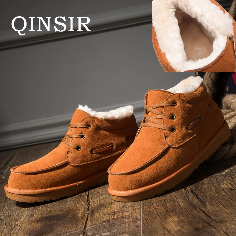 

Mens Boots High Quality Men Winter Snow Boots Warm Casual Shoes Men Plus Size Footwear Ankle Boots Cotton-Padded botas masculina