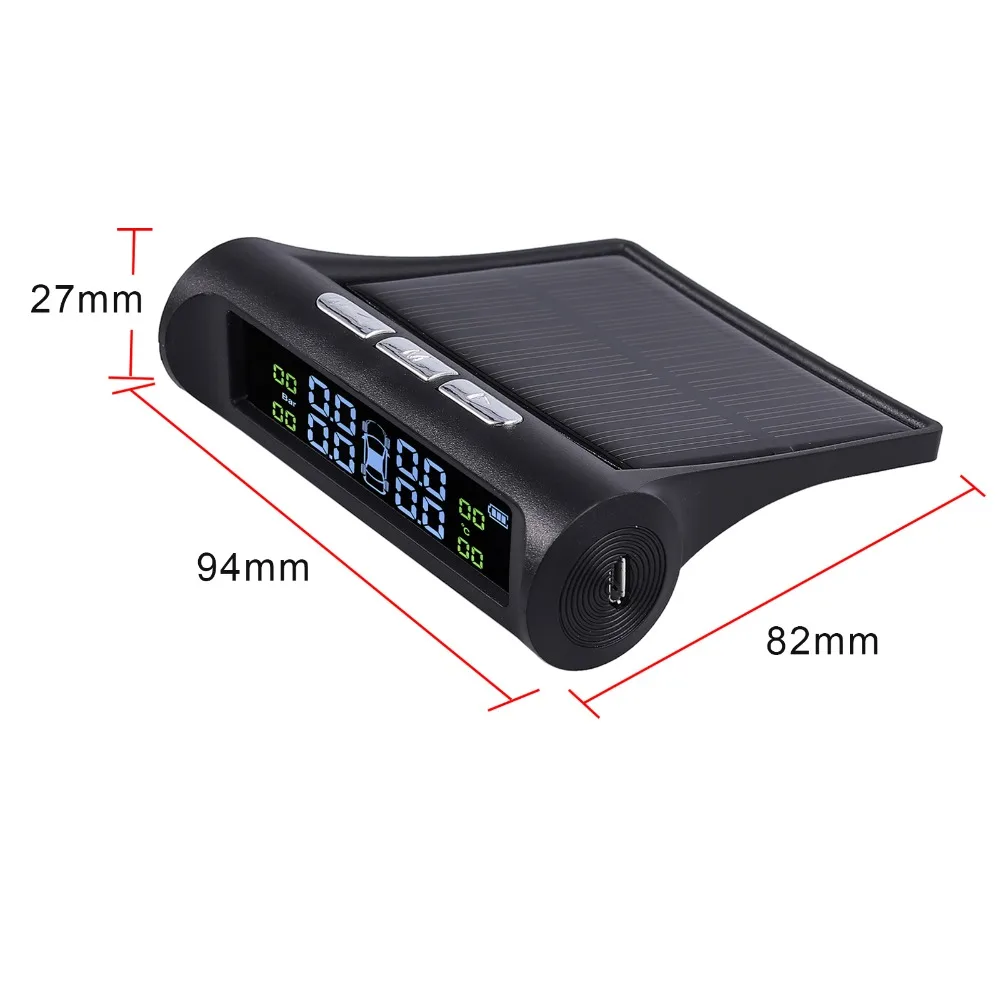 Авторозетка для солнечной энергии USB TPMS автомобильная система контроля давления