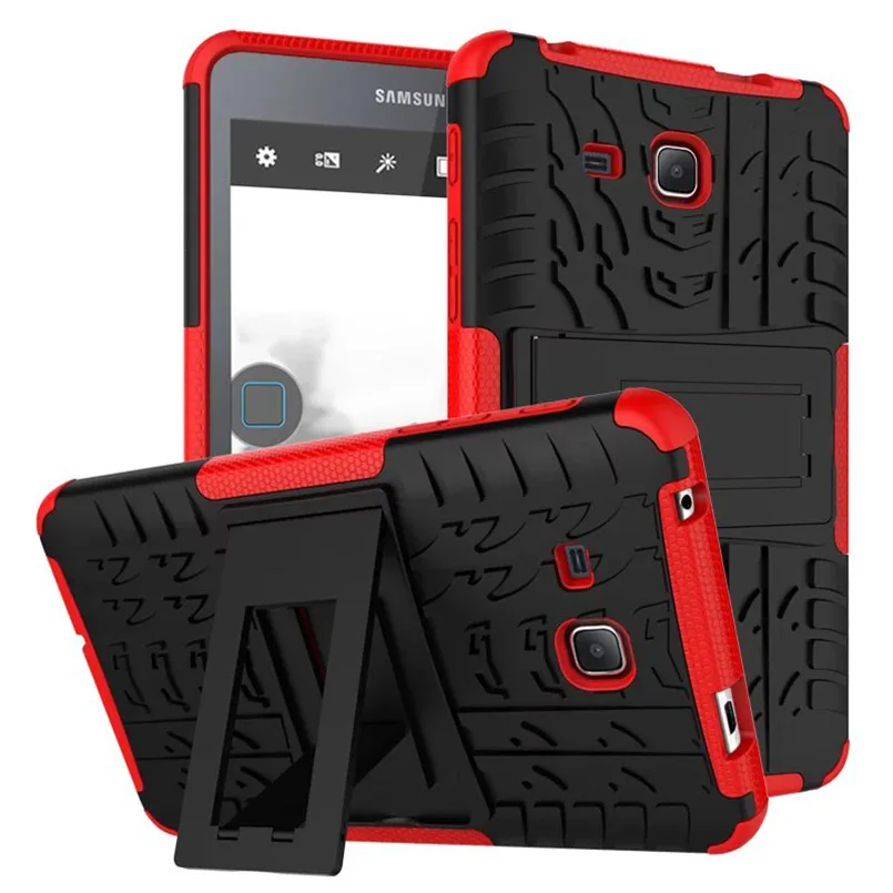 Red Чехол для планшета для samsung Galaxy Tab A6 7,0 SM-T280 T285 TPU и PC чехол с рисунком шины для samsung Galaxy Tab A A6 7,0 чехол s - Цвет: Red