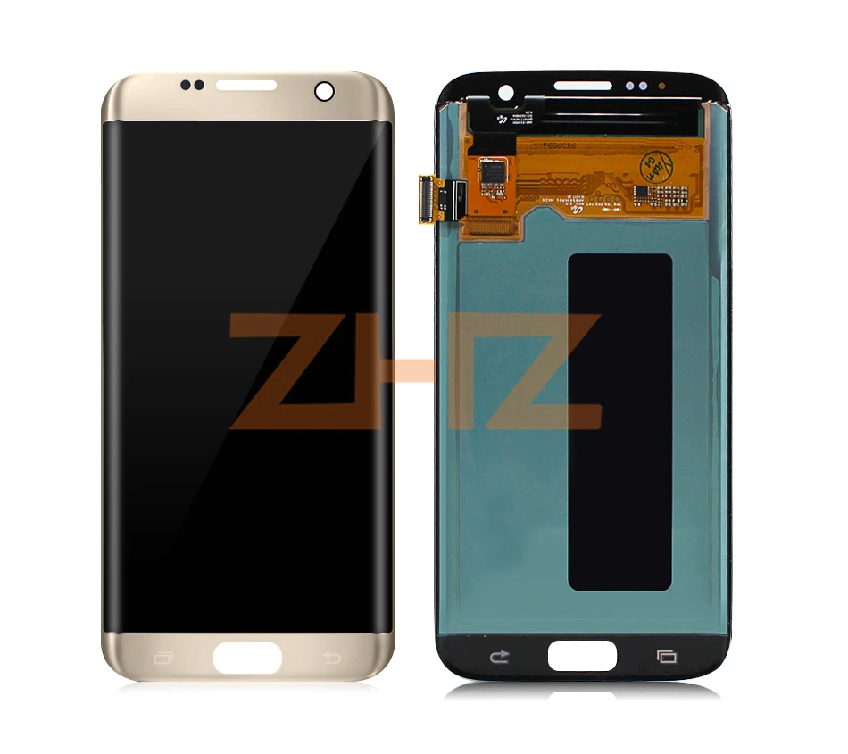 Amoled для SAMSUNG GALAXY S7 edge ЖК-дисплей кодирующий преобразователь сенсорного экрана в сборе ЖК-дигитайзер G935 G935F с рамкой запасные части
